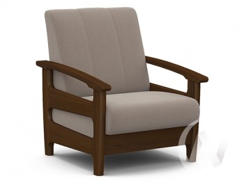 Кресло для отдыха Омега (орех лак/CATANIA COCOA) в Маслянино - maslyanino.mebel54.com | фото