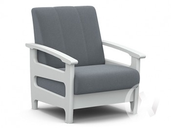 Кресло для отдыха Омега (снег лак/CATANIA SILVER) в Маслянино - maslyanino.mebel54.com | фото