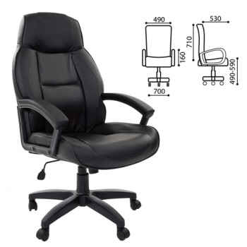 Кресло офисное BRABIX Formula EX-537 (черный) в Маслянино - maslyanino.mebel54.com | фото