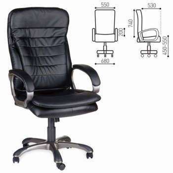 Кресло офисное BRABIX Omega EX-589 (черное) в Маслянино - maslyanino.mebel54.com | фото