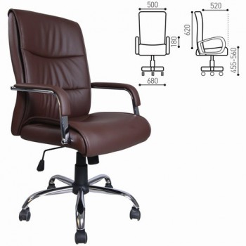 Кресло офисное BRABIX Space EX-508 (коричневый) в Маслянино - maslyanino.mebel54.com | фото