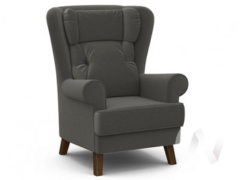 Кресло отдыха Комфорт-2 (орех лак/ULTRA GRAFIT) в Маслянино - maslyanino.mebel54.com | фото