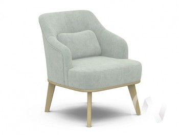 Кресло отдыха Комфорт-5 низкая спинка (бесцветный лак/FRESCA BRILLIANT) в Маслянино - maslyanino.mebel54.com | фото