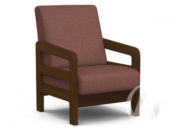 Кресло отдыха Вега-34 (орех лак/UNO BERRY) в Маслянино - maslyanino.mebel54.com | фото