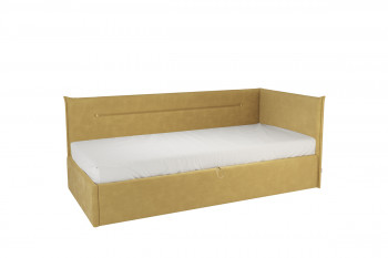 Кровать 0.9 Альба Тахта (Медовый велюр) в Маслянино - maslyanino.mebel54.com | фото