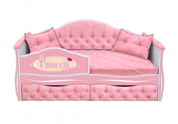Кровать 160 серии Иллюзия 2 ящика 15 Бледно-розовый (подушки) в Маслянино - maslyanino.mebel54.com | фото