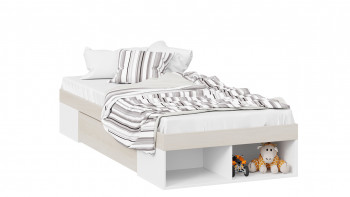 Кровать «Сканди» с ящиком Дуб Гарден/Белый в Маслянино - maslyanino.mebel54.com | фото