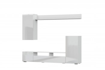 Мебель для гостиной МГС 4 (Белый/Белый глянец) в Маслянино - maslyanino.mebel54.com | фото