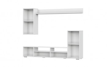 Мебель для гостиной МГС 4 (Белый/Цемент светлый) в Маслянино - maslyanino.mebel54.com | фото