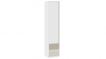 Шкаф для белья комбинированный «Сканди» Дуб Гарден/Белый/Глиняный серый в Маслянино - maslyanino.mebel54.com | фото