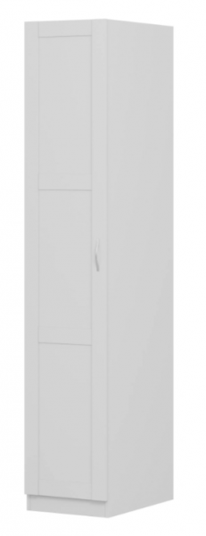 Шкаф однодверный Пегас сборный белый в Маслянино - maslyanino.mebel54.com | фото