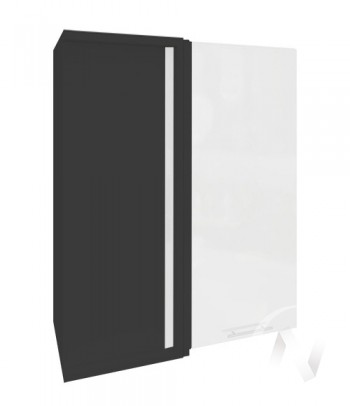 Угловой шкаф Валерия-М ШВУ 699 (Белый металлик/Венге/верхний/высокий) в Маслянино - maslyanino.mebel54.com | фото